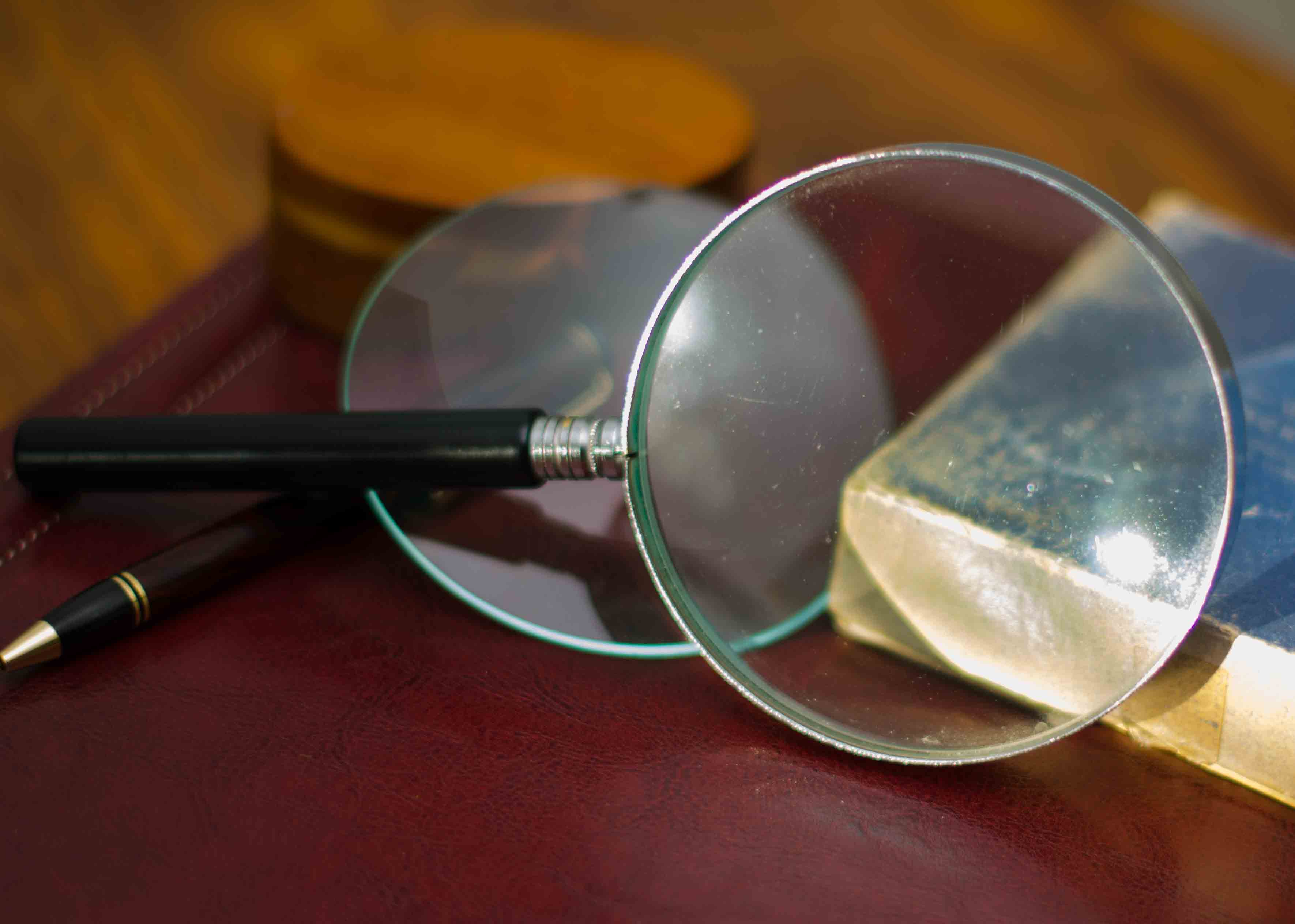 An image of a magnifying glass.